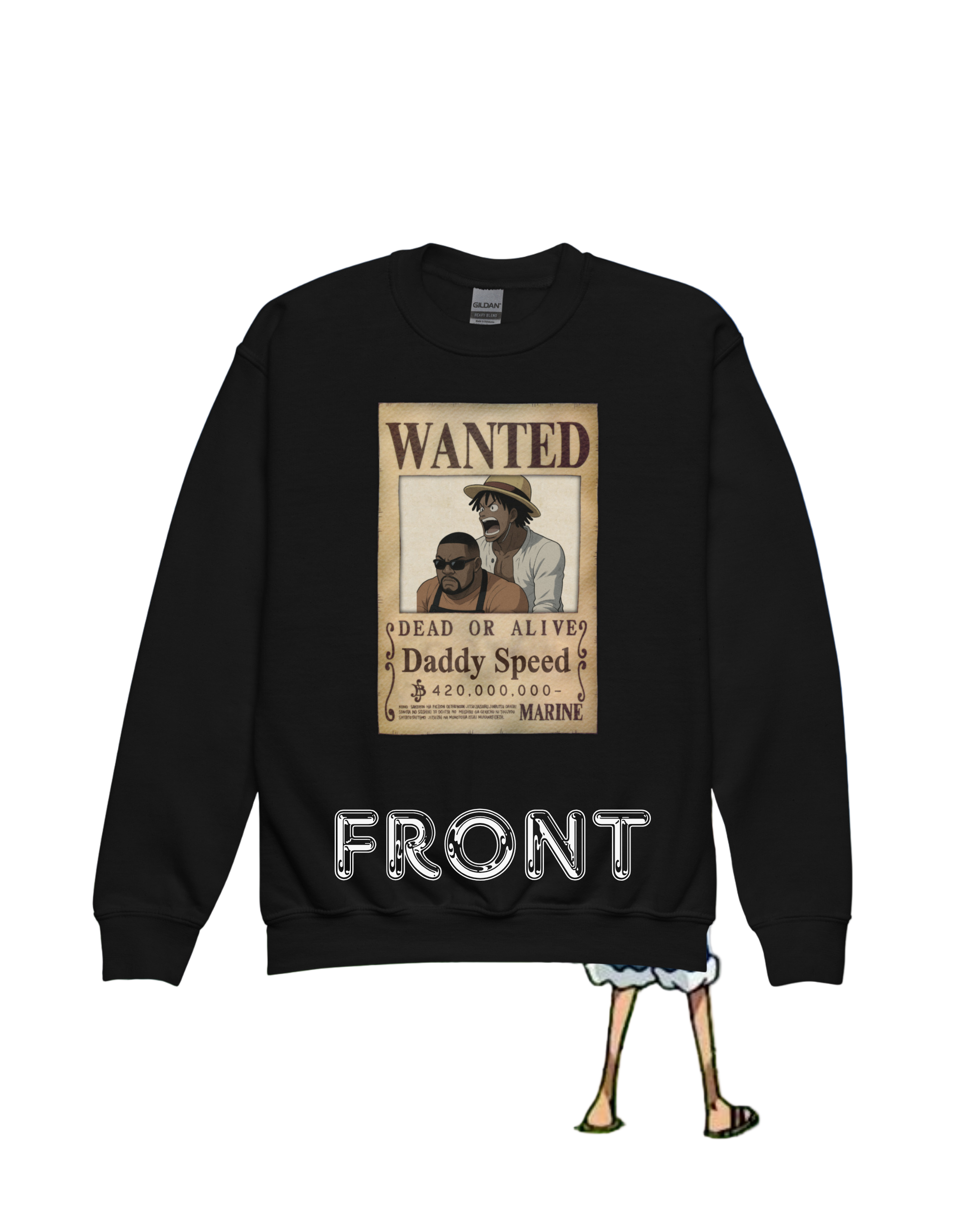 Youth Pirate Legends Crewneck” – Careless x Daddy Speed (Kids)