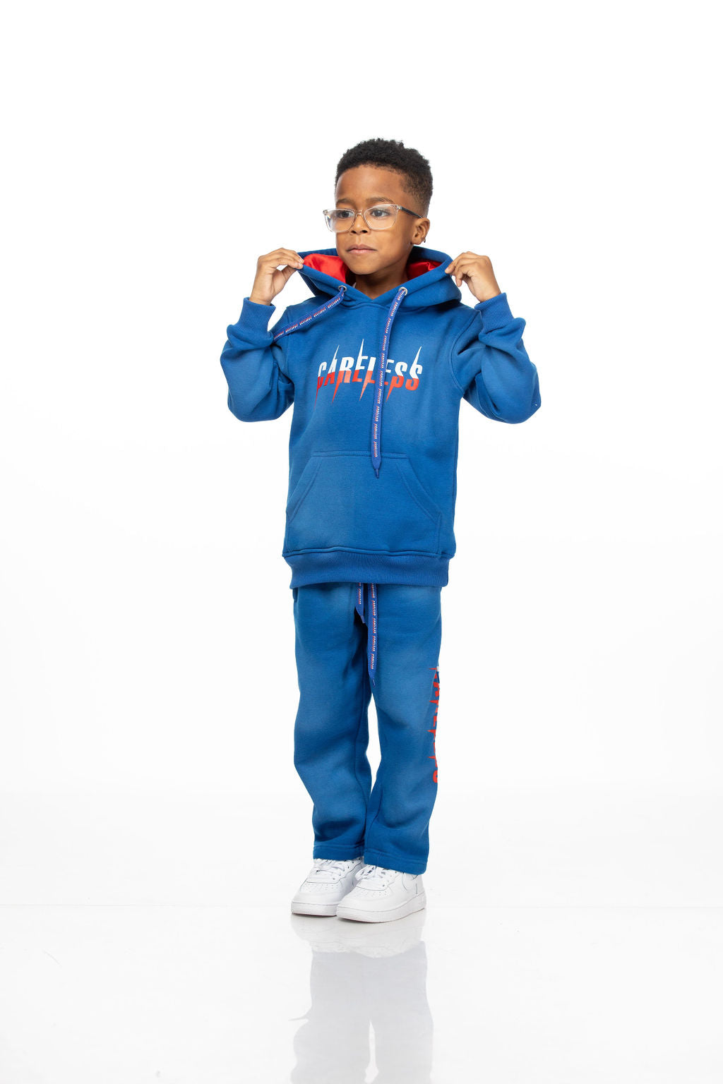 Careless Kids’ Jogging Suit with Silk-Lined Hood
