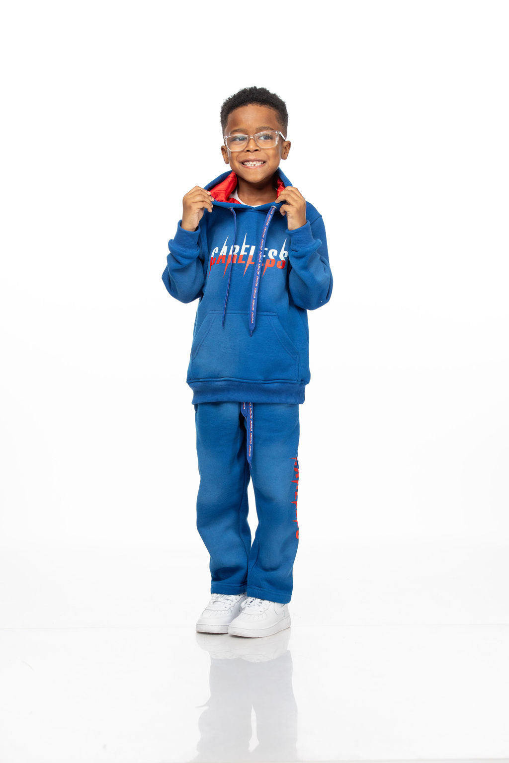 Careless Kids’ Jogging Suit with Silk-Lined Hood