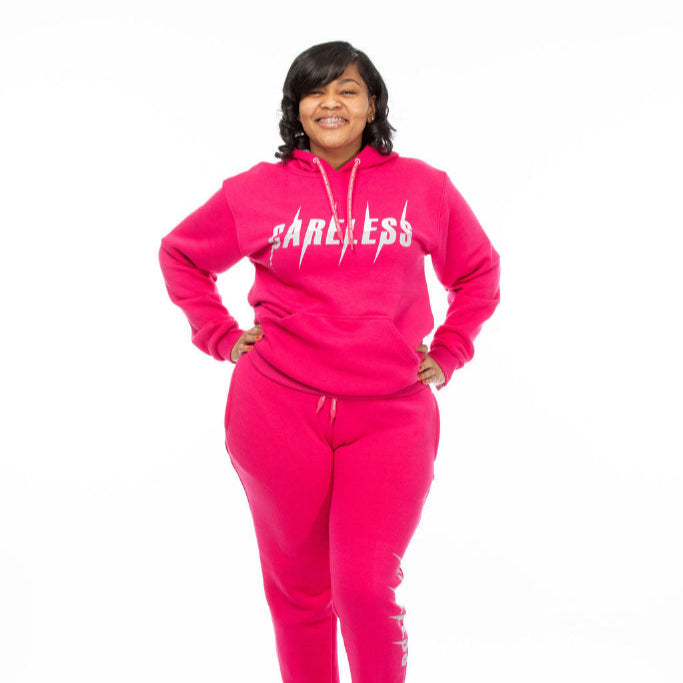 Toddlers Careless Jogging Suit with Silk-Lined Hood