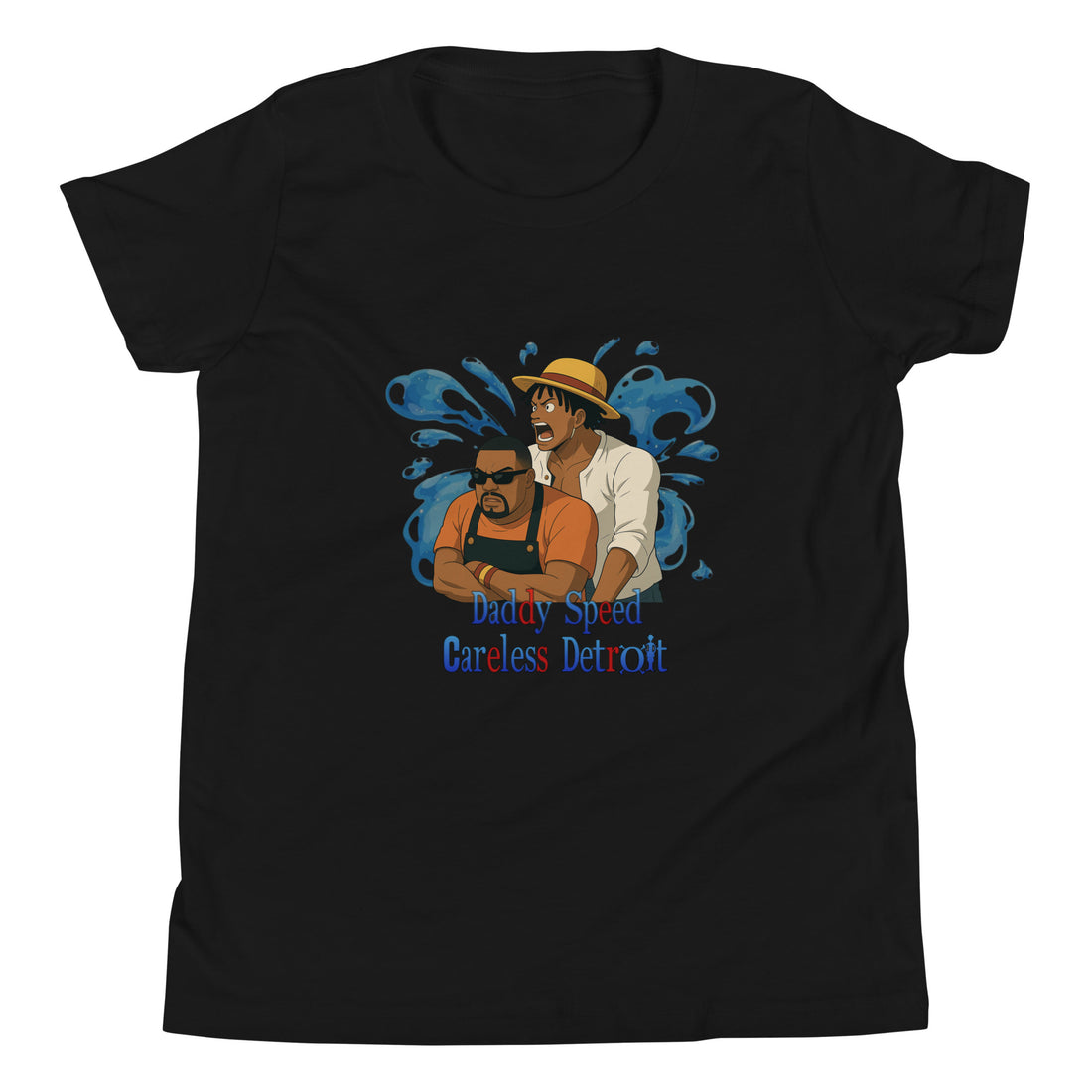 Youth Pirate Tee Black β Daddy Speed x Careless