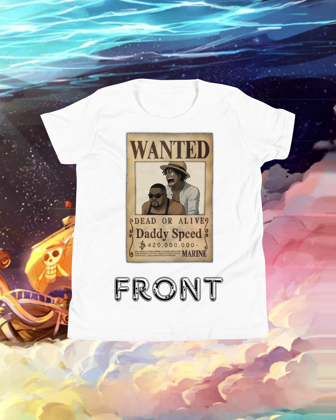 Wanted Edition Tee – Careless x Daddy Speed (Kids)