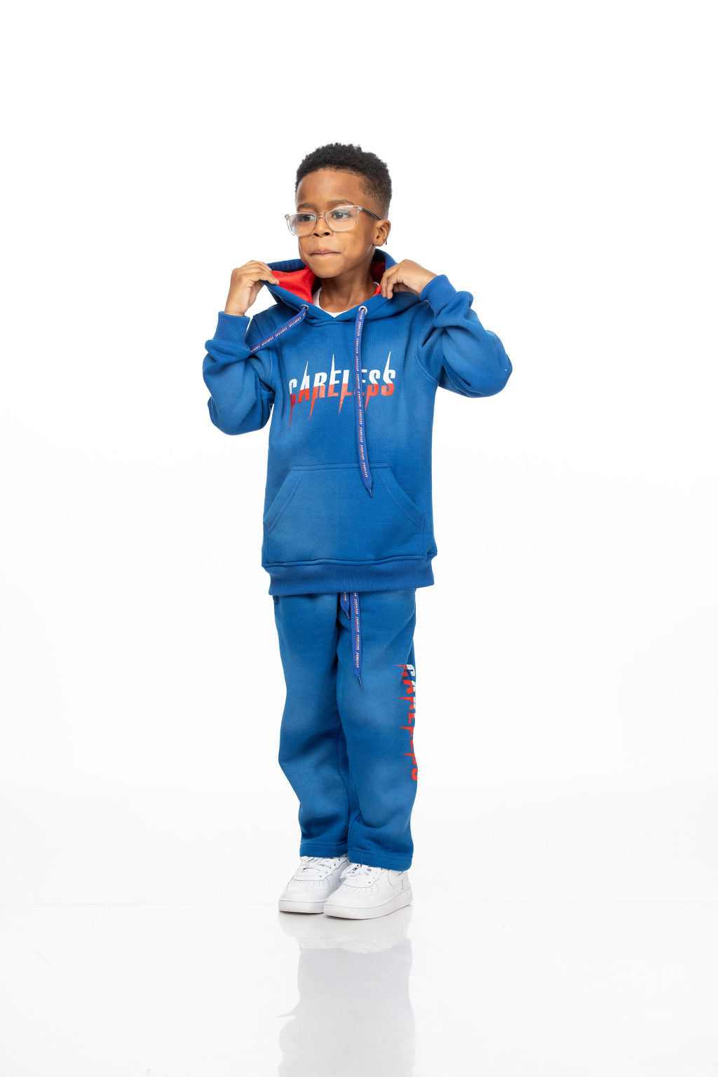 Careless Kids’ Jogging Suit with Silk-Lined Hood