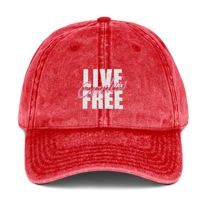 Vintage Live Free Cap